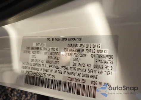 2021 Mazda Cx-5 Grand Touring Reserve from USA, damaged, VIN JM3KFBAY5M0452336